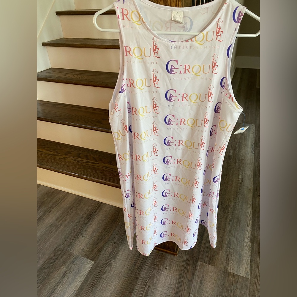 Colorful Cirque Entertainment Sleeveless Dress Cirque Du Soleil RARE Women’s M